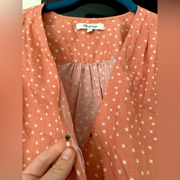 Coral Cross+Tie Star Blouse - Picture 4 of 5